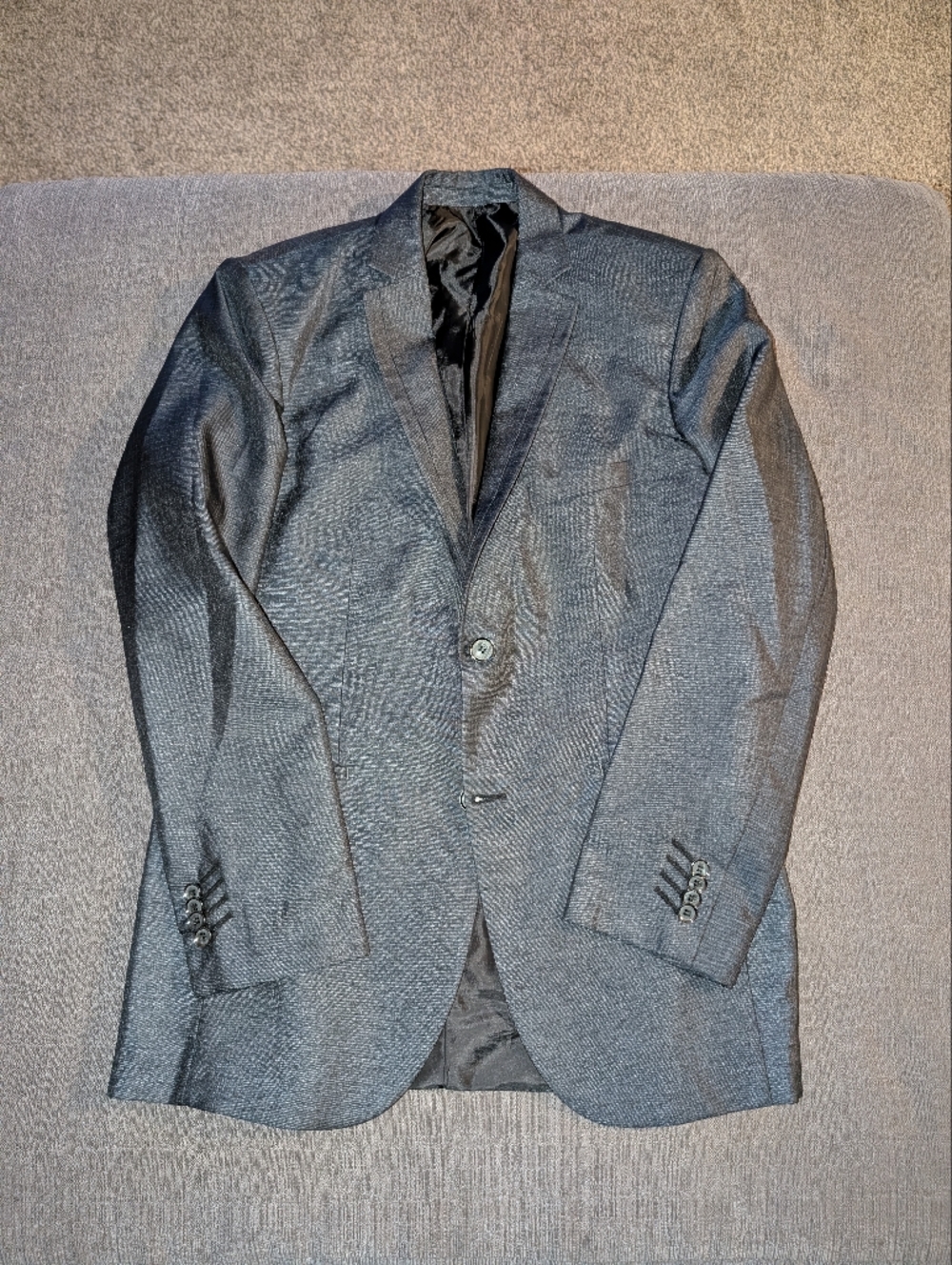 Men's Gray Classic Notch Lapel Blazer - Modern Tailored Fit